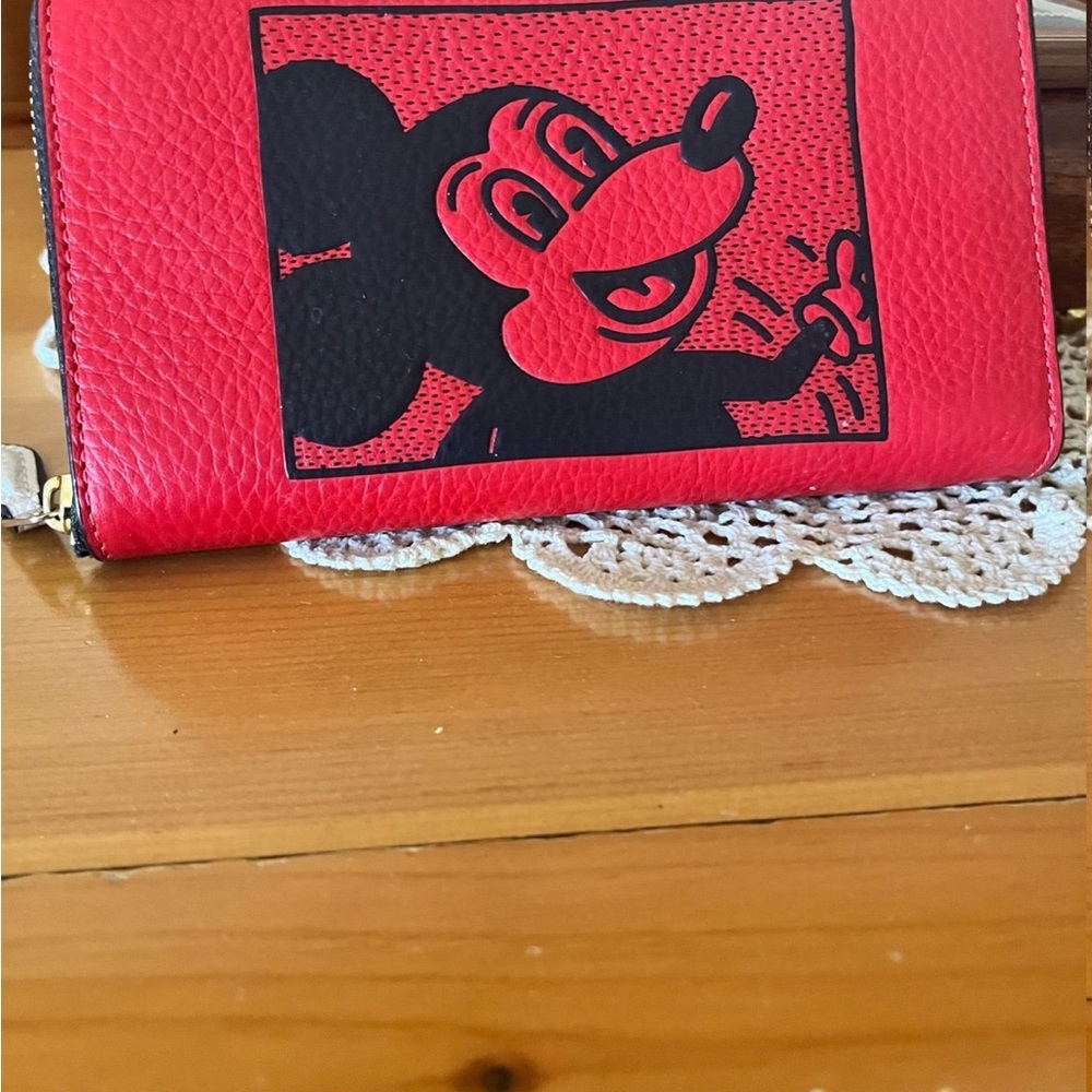 Coach Disney Mickey Mouse Keith Haring Wallet